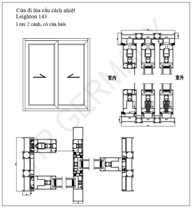 Cửa Đi Mở Lùa 