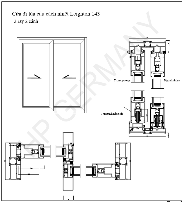 Cửa Đi Mở Lùa 