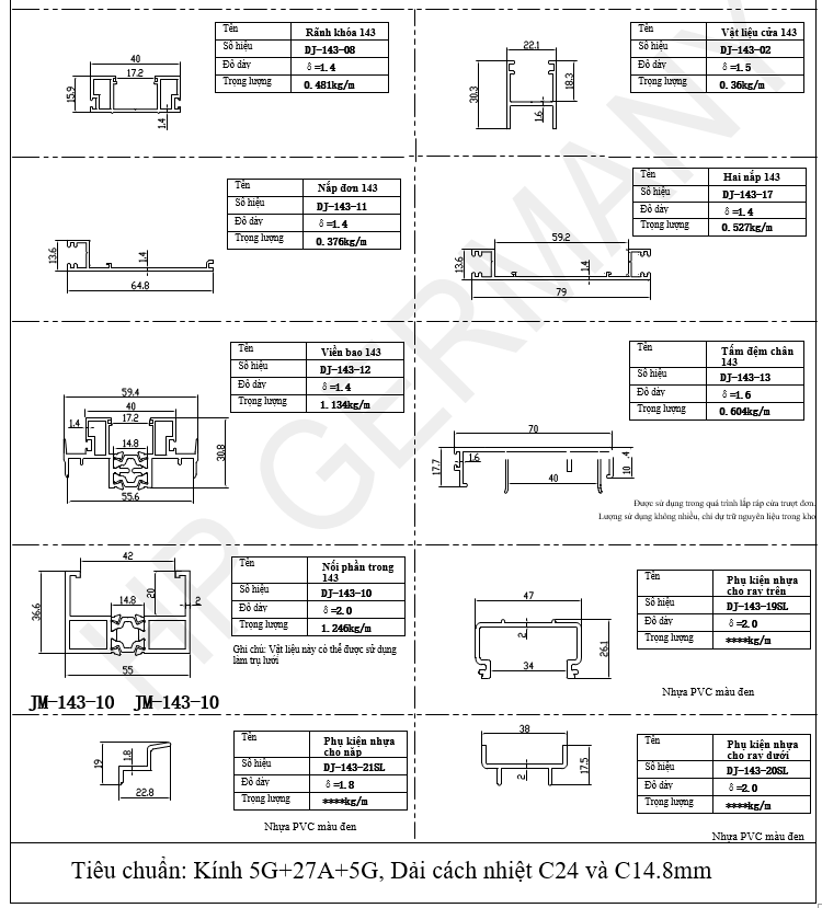 Cửa Đi Lùa Cách Nhiệt