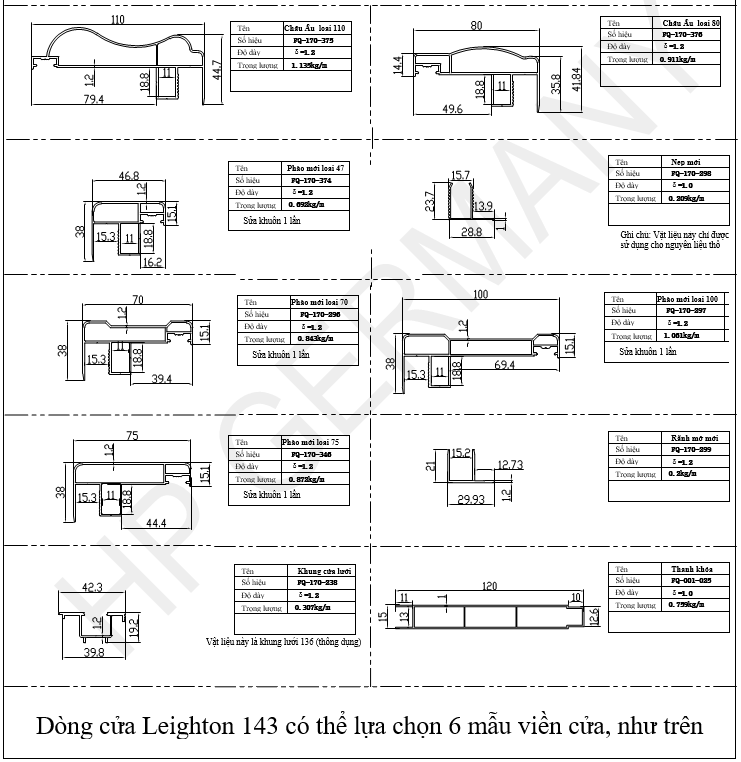 Cửa Đi Lùa Cách Nhiệt