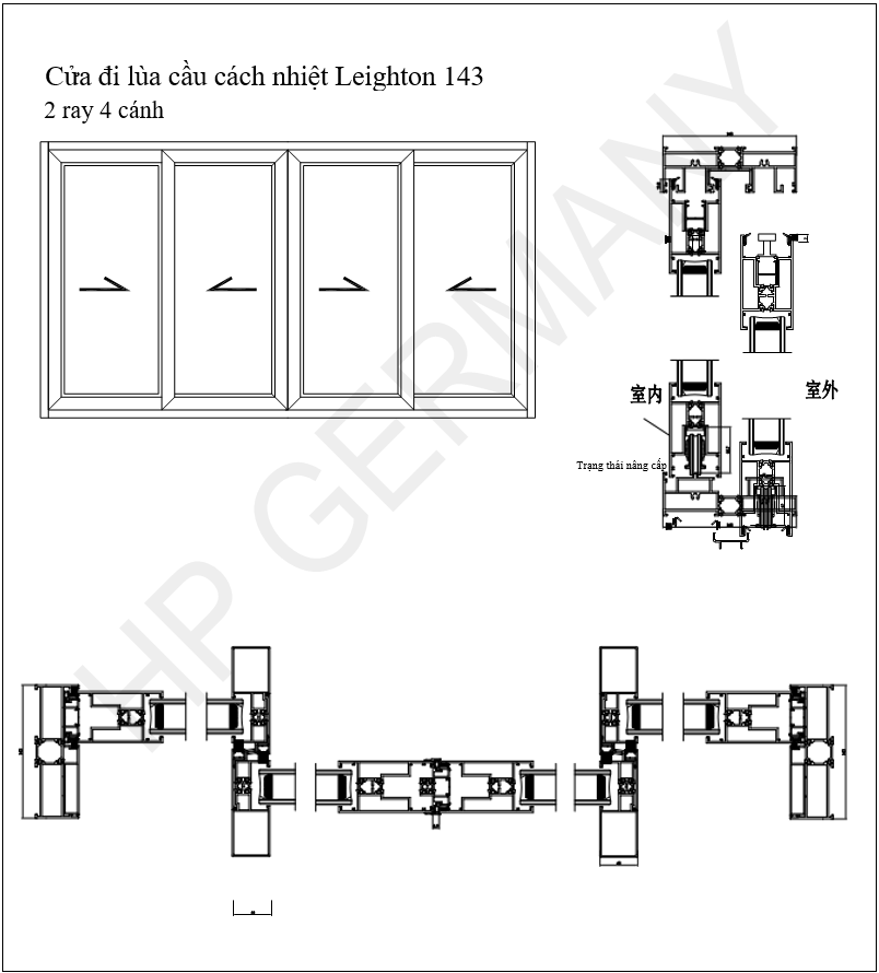 Cửa Đi Lùa Cách Nhiệt